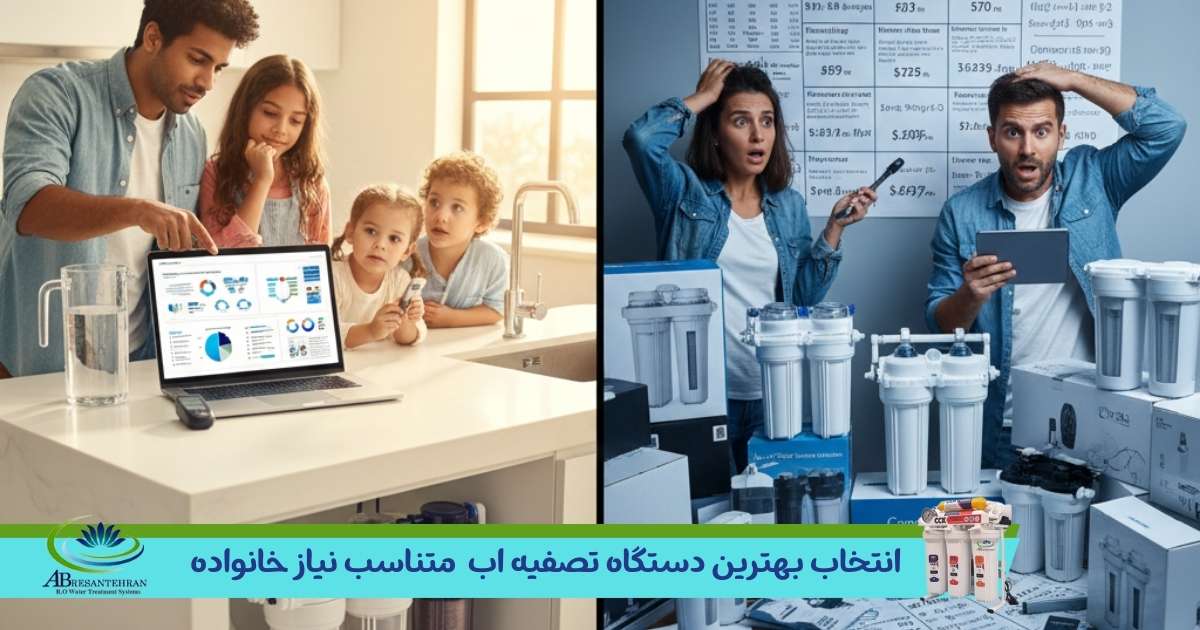 چگونه بهترین دستگاه تصفیه آب خانگی را متناسب با نیاز خانواده انتخاب کنیم؟
