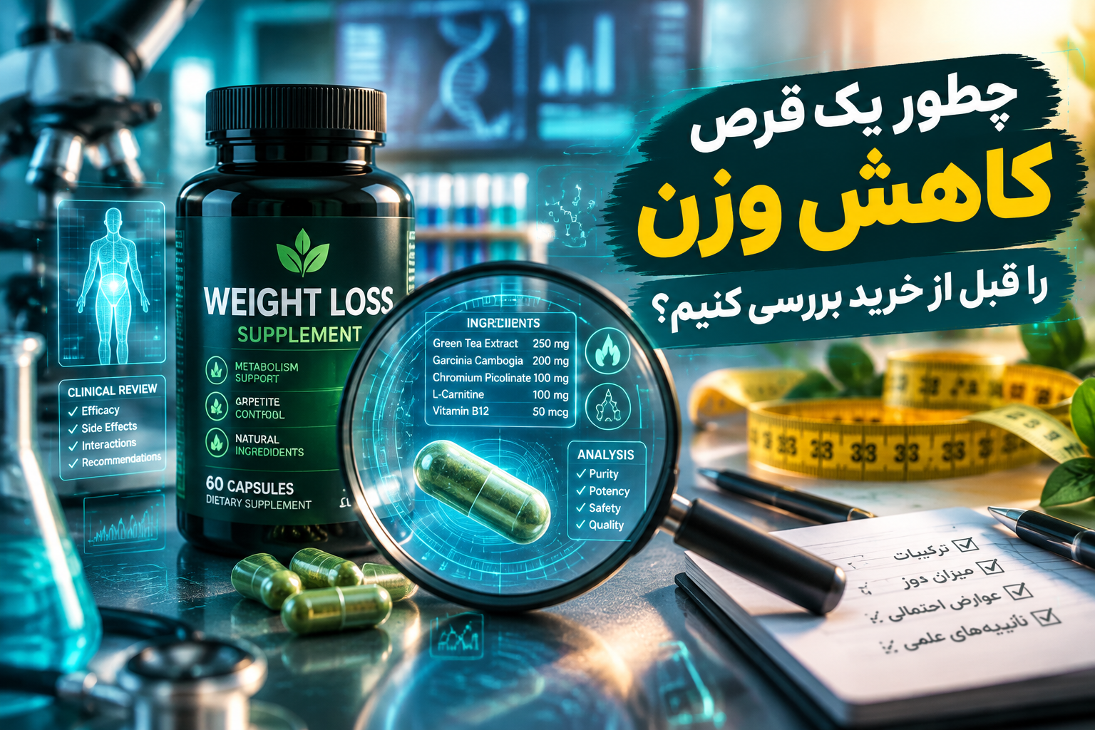 چطور یک قرص کاهش وزن را قبل از خرید بررسی کنیم؟