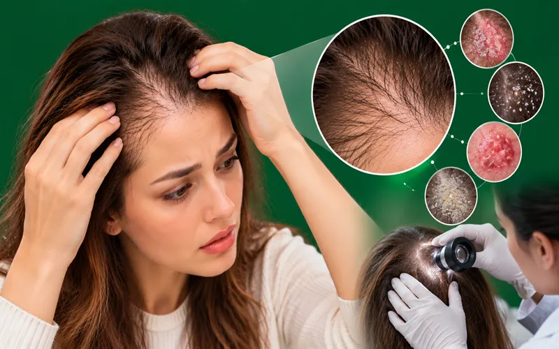 چه زمانی ریزش جلوی سر می تواند نشانه بیماری پوست سر باشد؟
