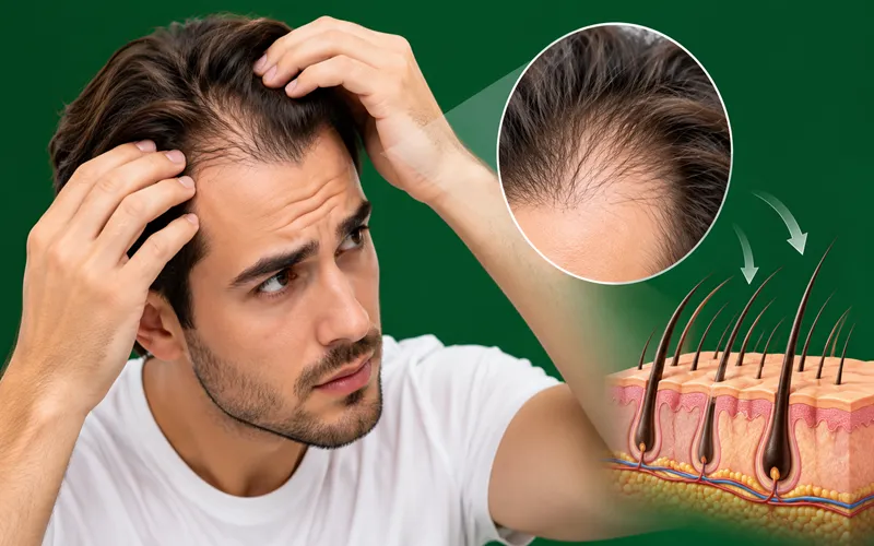 چرا موی جلو سر میریزد؟ بررسی علت ها + نحوه جلوگیری